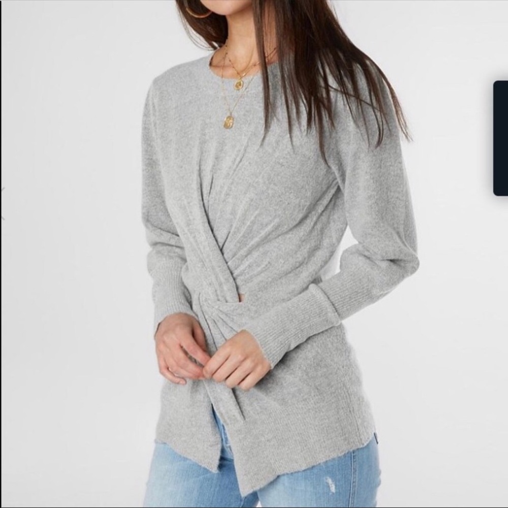 MISS ME Crewneck Knot Sweater